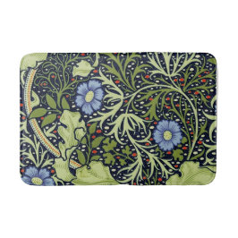 William Morris Seaweed Antike Blume Badematte