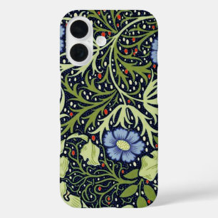 William Morris Seaweed Antike Blume iPhone 16 Hülle