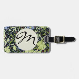 William Morris Seaweed Antike Blume Gepäckanhänger