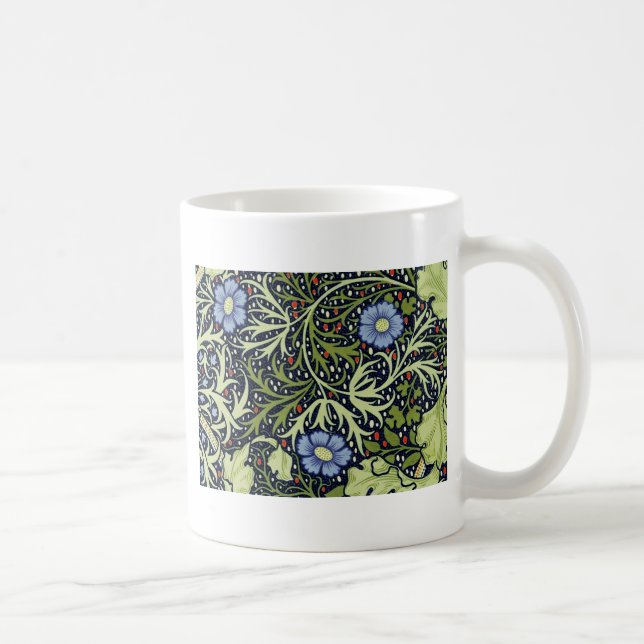 William Morris Seaweed Antike Blume Tasse (Rechts)