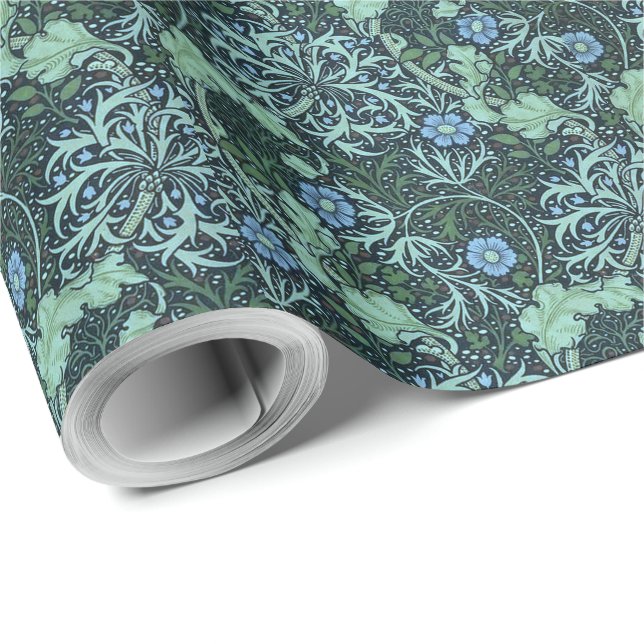 William Morris Seaweed Pattern Geschenkpapier (Rolleneckpunkt)