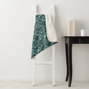 William Morris Seaweed Pattern Sherpadecke