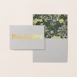 William Morris Seaweed Pattern Vintage Kunst Folienkarte