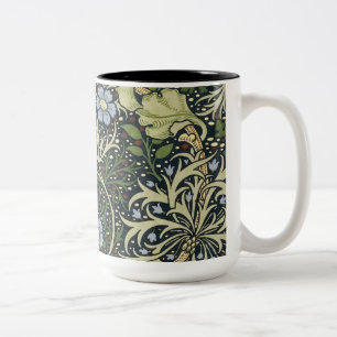 William Morris Seaweed Pattern Vintage Kunst Zweifarbige Tasse