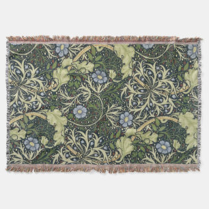 William Morris Seetang-Muster Florales Vintage-Kun Decke