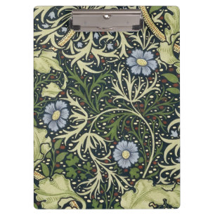 William Morris Seetang-Muster Florales Vintage-Kun Klemmbrett