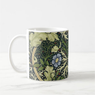 William Morris Seetang-Muster Florales Vintage-Kun Tasse