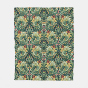 William Morris Seetang Vintage Floral Art Nouveau Fleecedecke