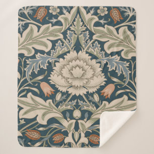 William Morris Severn Blumengarten Flower Classic Sherpadecke