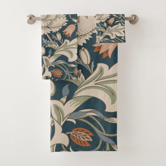 William Morris Severn Floral Garden Blume Classic Badhandtuch Set (Insitu)