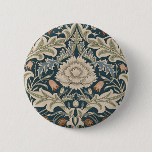 William Morris Severn Floral Garden Blume Classic Button