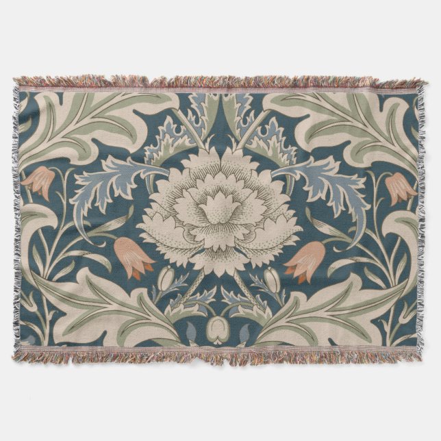 William Morris Severn Floral Garden Blume Classic Decke (Vorderseite)