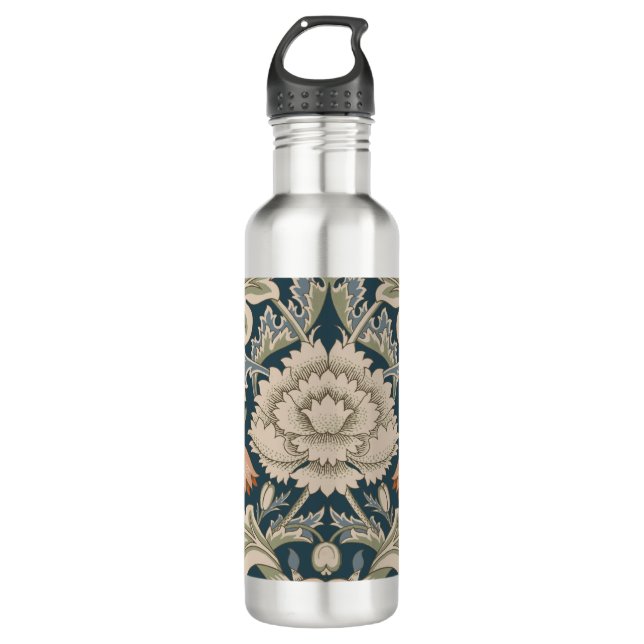 William Morris Severn Floral Garden Blume Classic Edelstahlflasche (Vorderseite)
