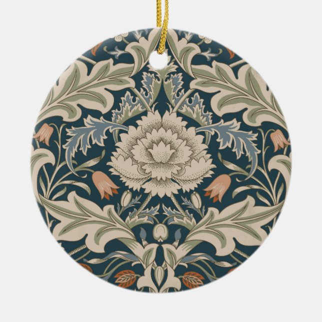 William Morris Severn Floral Garden Blume Classic Keramik Ornament (Vorne)