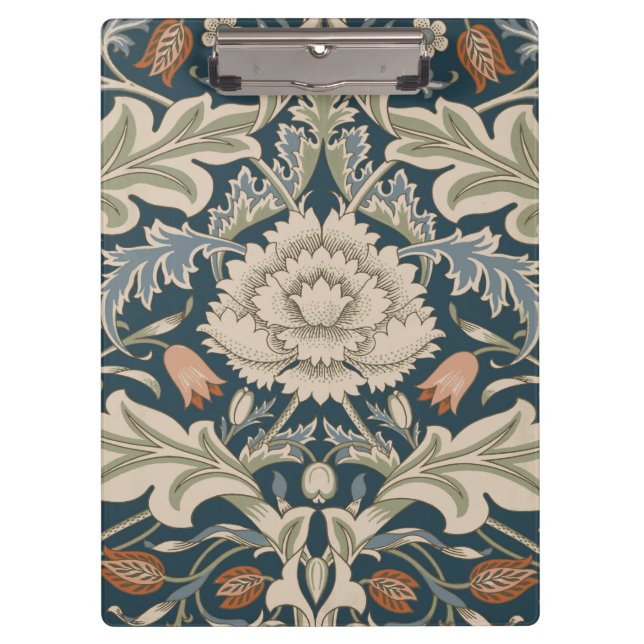 William Morris Severn Floral Garden Blume Classic Klemmbrett (Vorderseite)