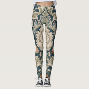 William Morris Severn Floral Garden Blume Classic Leggings