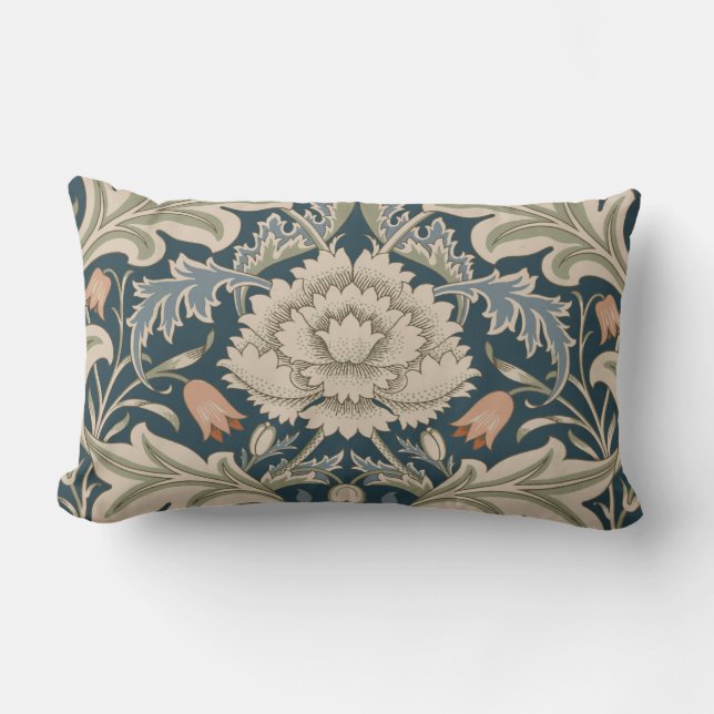 William Morris Severn Floral Garden Blume Classic Lendenkissen (Vorderseite)