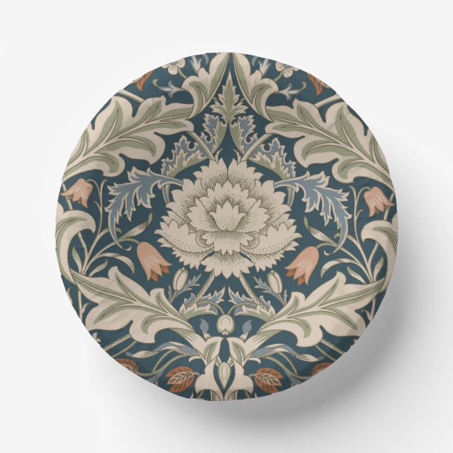 William Morris Severn Floral Garden Blume Classic Pappteller (Vorderseite)