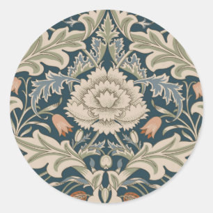 William Morris Severn Floral Garden Blume Classic Runder Aufkleber