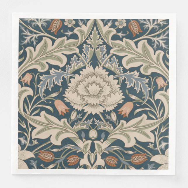 William Morris Severn Floral Garden Blume Classic Serviette (Vorderseite)