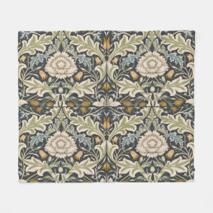 William Morris Severn Floral Pattern Classic Fleecedecke