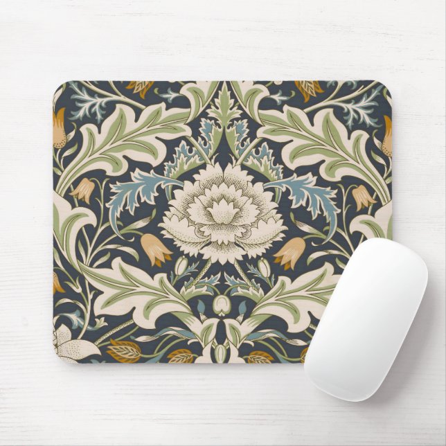 William Morris Severn Floral Pattern Classic Mousepad (Mit Mouse)