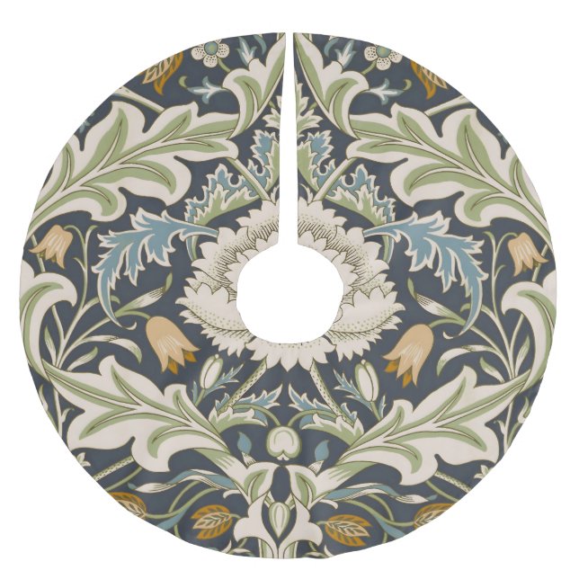 William Morris Severn Floral Pattern Classic Polyester Weihnachtsbaumdecke (Vorderseite)
