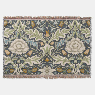 William Morris Severn Navy Blaues Blumenkunstwerk Decke