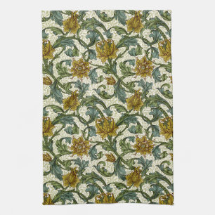 William Morris Single Stem Floral Art Fliese Geschirrtuch