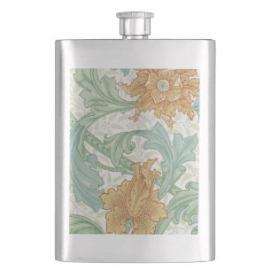 William Morris Single Stem Floral Pattern Flachmann