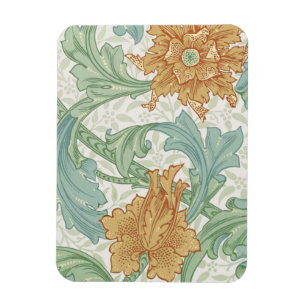 William Morris Single Stem Floral Pattern Magnet