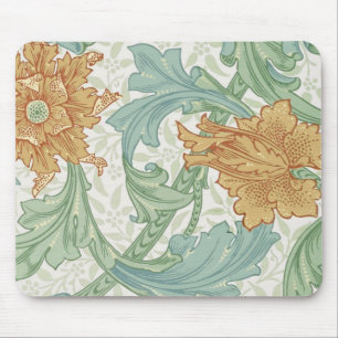 William Morris Single Stem Floral Pattern Mousepad