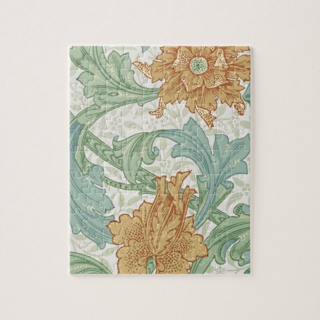 William Morris Single Stem Floral Pattern Puzzle (Vertikal)