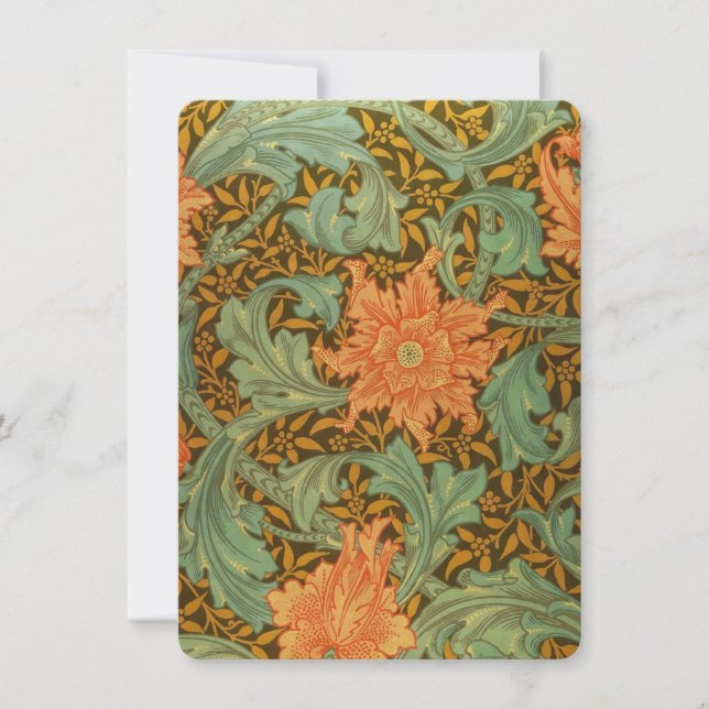 William Morris Single Stem Pattern Art Nouveau (Vorderseite)