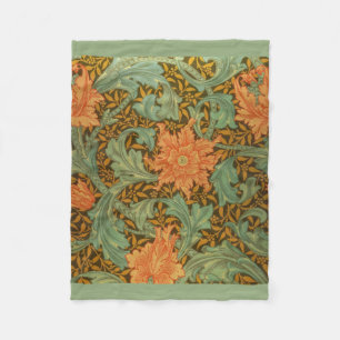 William Morris Single Stem Pattern Art Nouveau Fleecedecke