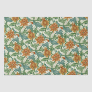 William Morris Single Stem Vintage Blume Seidenpapier