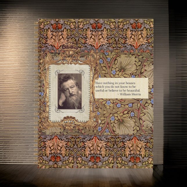 WILLIAM *MORRIS SNAKEHEAD ROTES GOLD NOTIZBUCH (Von Creator hochgeladen)
