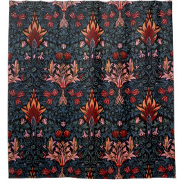 William Morris Snakeshead Dark Pattern Duschvorhang