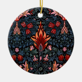 William Morris Snakeshead Dark Pattern Keramik Ornament