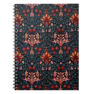 William Morris Snakeshead Dark Pattern Notizblock