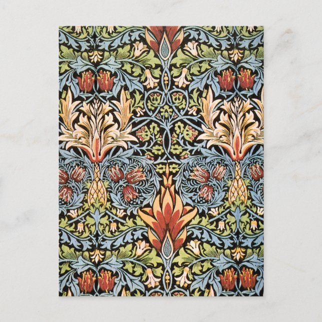 William Morris Snakeshead Design Postkarte (Vorderseite)