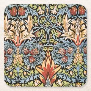 William Morris Snakeshead Design Rechteckiger Pappuntersetzer