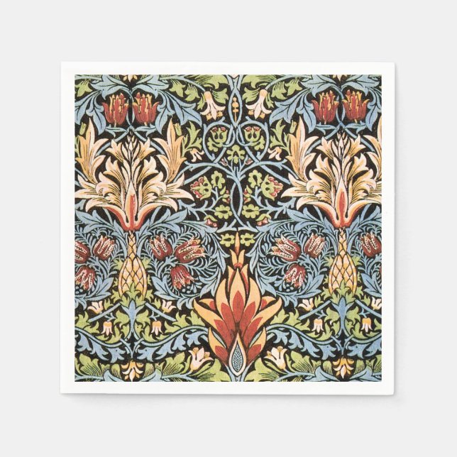 William Morris Snakeshead Design Serviette (Vorderseite)