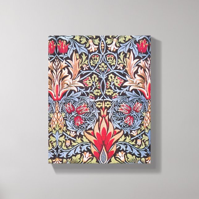 William Morris Snakeshead Floral Art Nouveau Leinwanddruck (Vorderseite)