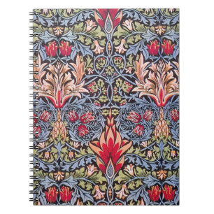 William Morris Snakeshead Floral Art Nouveau Notizblock