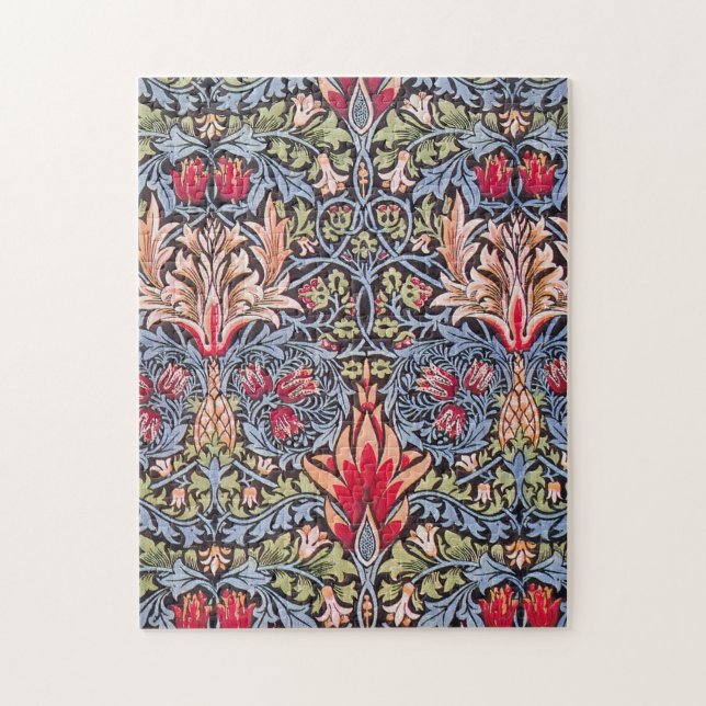 William Morris Snakeshead Floral Art Nouveau Puzzle (Vertikal)