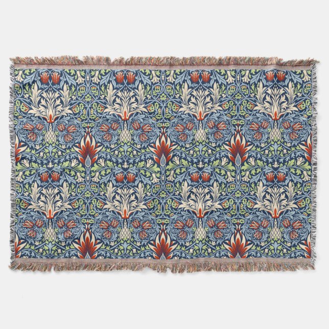 William Morris Snakeshead Floral Classic Botanical Decke (Vorderseite)
