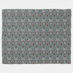 William Morris Snakeshead Floral Classic Botanical Fleecedecke
