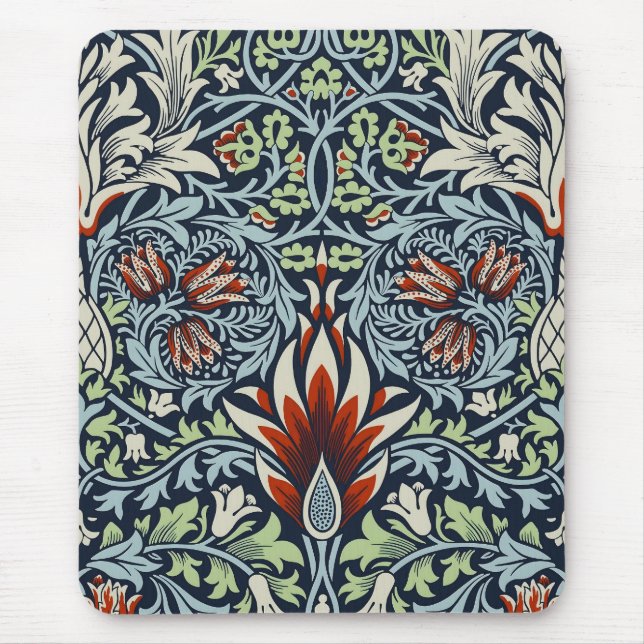 William Morris Snakeshead Floral Classic Botanical Mousepad (Vorne)