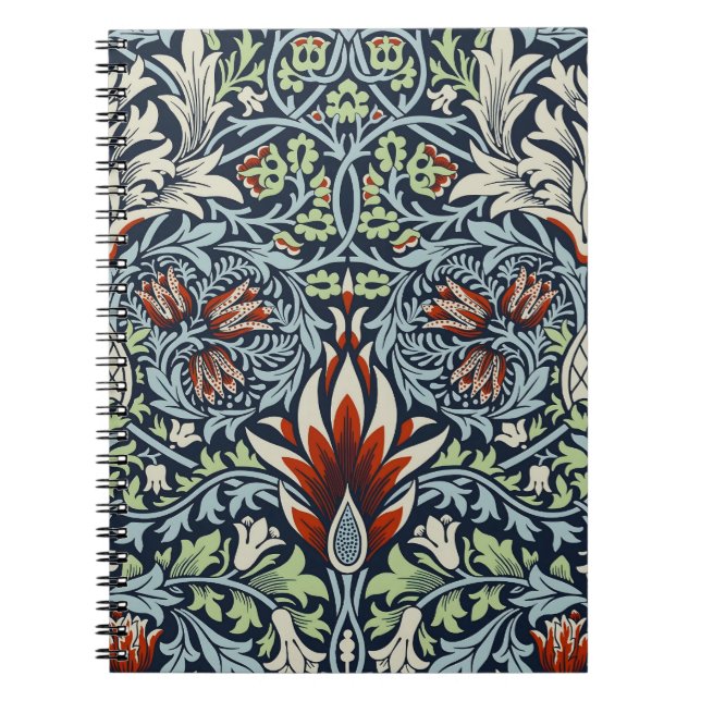 William Morris Snakeshead Floral Classic Botanical Notizblock (Vorderseite)